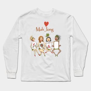 Mah Jong Cheeky ladies Long Sleeve T-Shirt